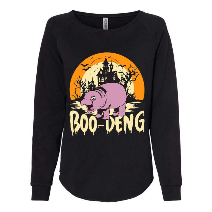 Moo Deng Halloween Boo Deng Halloween Womens California Wash Sweatshirt