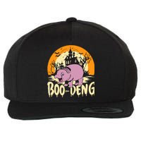 Moo Deng Halloween Boo Deng Halloween Wool Snapback Cap