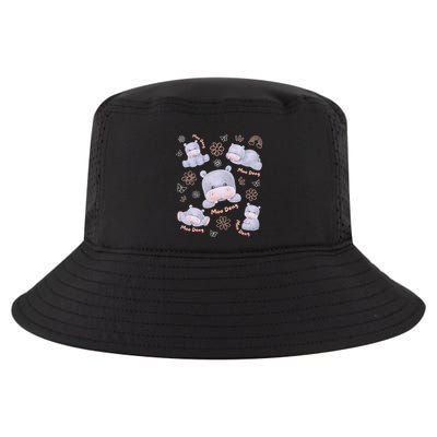 Moo Deng Hippo Pig Flower Cute Baby Pygmy Moodeng Souvenir Cool Comfort Performance Bucket Hat