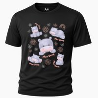 Moo Deng Hippo Pig Flower Cute Baby Pygmy Moodeng Souvenir Performance Shirt