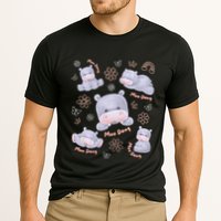 Moo Deng Hippo Pig Flower Cute Baby Pygmy Moodeng Souvenir Performance Shirt