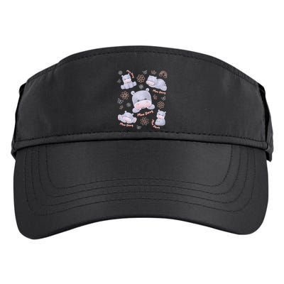 Moo Deng Hippo Pig Flower Cute Baby Pygmy Moodeng Souvenir Adult Drive Performance Visor
