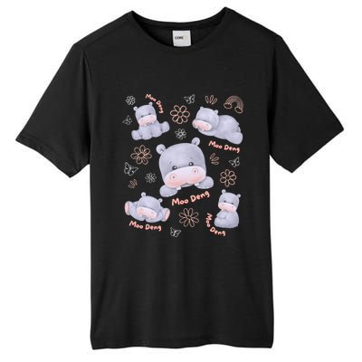 Moo Deng Hippo Pig Flower Cute Baby Pygmy Moodeng Souvenir Tall Fusion ChromaSoft Performance T-Shirt