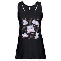 Moo Deng Hippo Pig Flower Cute Baby Pygmy Moodeng Souvenir Ladies Essential Flowy Tank