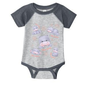 Moo Deng Hippo Pig Flower Cute Baby Pygmy Moodeng Souvenir Infant Baby Jersey Bodysuit