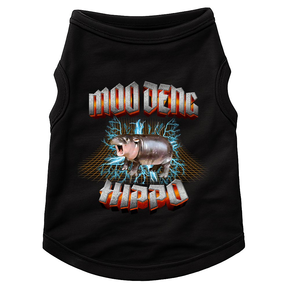 Moo Deng Heavy Hardcore Music Doggie Tank