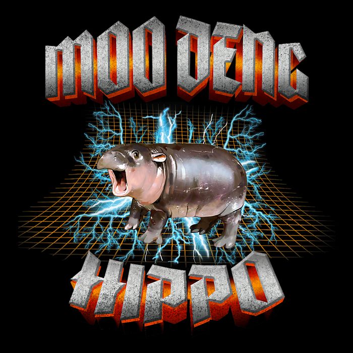 Moo Deng Heavy Hardcore Music Backpack
