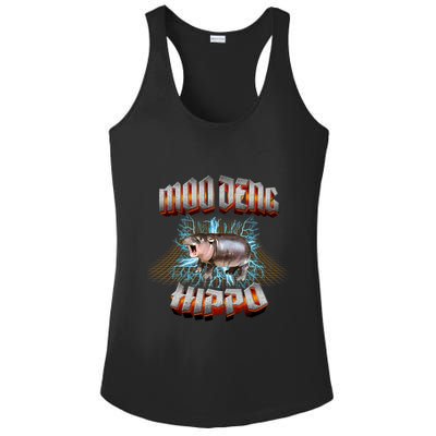 Moo Deng Heavy Hardcore Music Ladies PosiCharge Competitor Racerback Tank