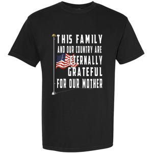 Memorial Day Half Staff American Flag Honor Fallen Mother Meaningful Gift Garment-Dyed Heavyweight T-Shirt