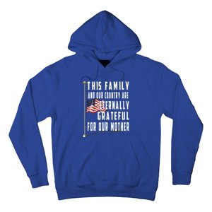 Memorial Day Half Staff American Flag Honor Fallen Mother Meaningful Gift Hoodie