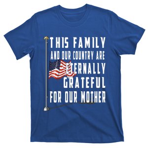 Memorial Day Half Staff American Flag Honor Fallen Mother Meaningful Gift T-Shirt