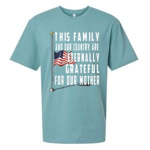 Memorial Day Half Staff American Flag Honor Fallen Mother Meaningful Gift Sueded Cloud Jersey T-Shirt