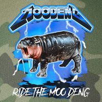 Moo Deng Hippo Ride The Moo Deng Music Rock Style Legacy Tie Dye Trucker Hat