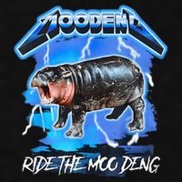 Moo Deng Hippo Ride The Moo Deng Music Rock Style Ladies PosiCharge Tri-Blend Wicking Tank