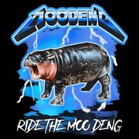 Moo Deng Hippo Ride The Moo Deng Music Rock Style Flexfit Unipanel Trucker Cap