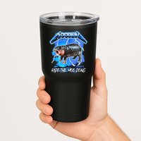 Moo Deng Hippo Ride The Moo Deng Music Rock Style Tumbler