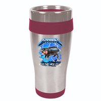 Moo Deng Hippo Ride The Moo Deng Music Rock Style 16oz Travel Tumbler
