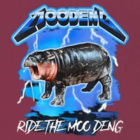 Moo Deng Hippo Ride The Moo Deng Music Rock Style 16oz Travel Tumbler