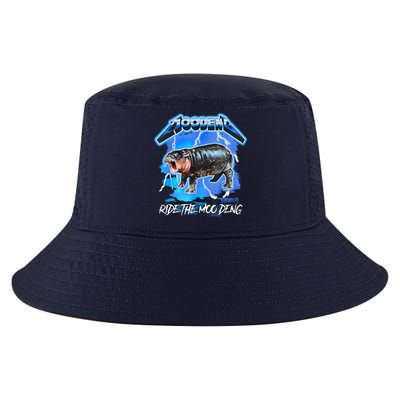 Moo Deng Hippo Ride The Moo Deng Music Rock Style Cool Comfort Performance Bucket Hat