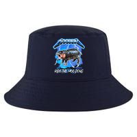 Moo Deng Hippo Ride The Moo Deng Music Rock Style Cool Comfort Performance Bucket Hat