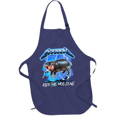 Moo Deng Hippo Ride The Moo Deng Music Rock Style Apron