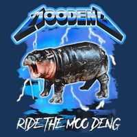 Moo Deng Hippo Ride The Moo Deng Music Rock Style Bucket Hat