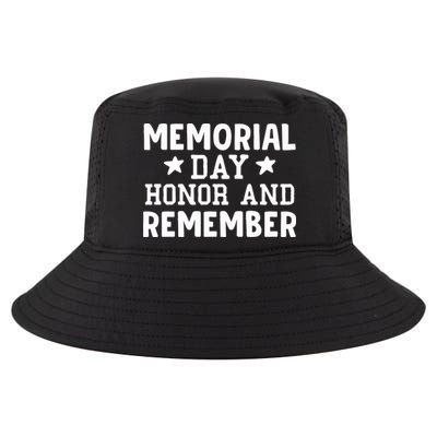 Memorial Day Honor And Remember Gift Cool Comfort Performance Bucket Hat