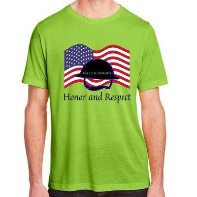 Memorial Day Honor And Respect Our Fallen Heroes Gift Adult ChromaSoft Performance T-Shirt