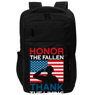 Memorial Day Honor And Respect Our Fallen Heroes Gift Impact Tech Backpack