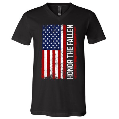 Memorial Day Honor And Remember The Fallen V-Neck T-Shirt