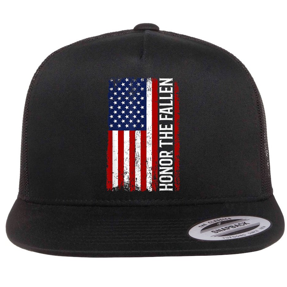 Memorial Day Honor And Remember The Fallen Flat Bill Trucker Hat