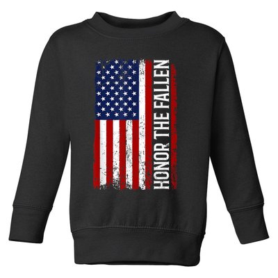 Memorial Day Honor And Remember The Fallen Toddler Sweatshirt