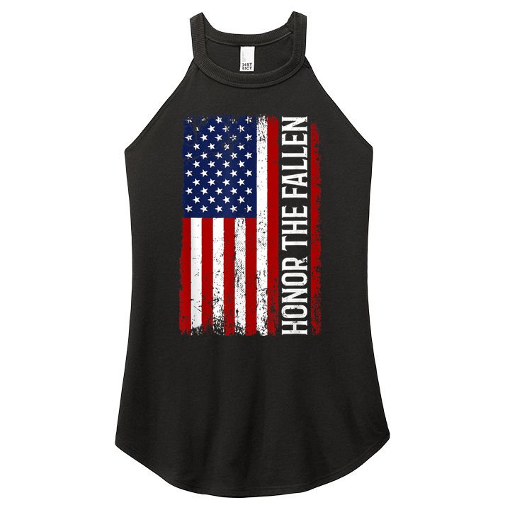 Memorial Day Honor And Remember The Fallen Women's Perfect Tri Rocker Tank