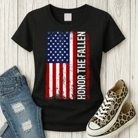 Memorial Day Honor And Remember The Fallen Womens T-Shirt