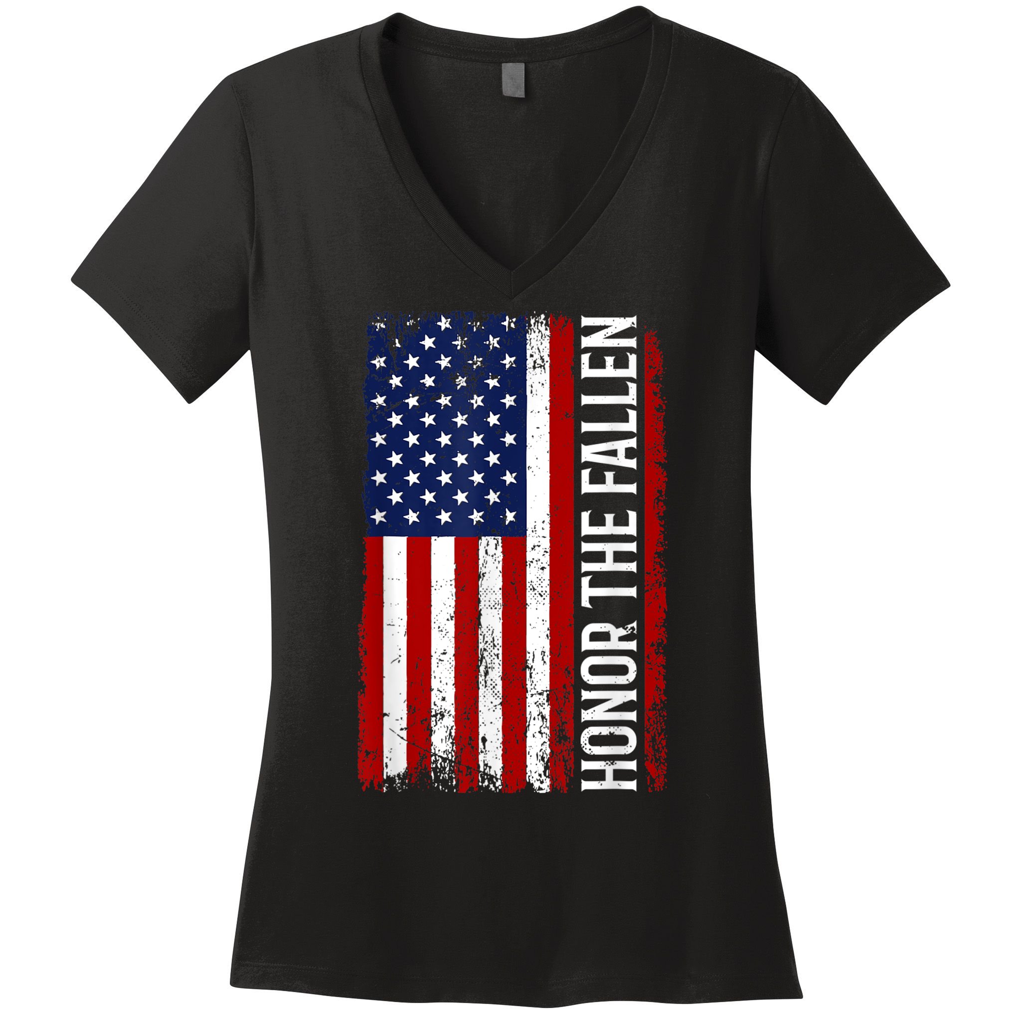 Memorial Day Honor And Remember The Fallen Women's V-Neck T-Shirt