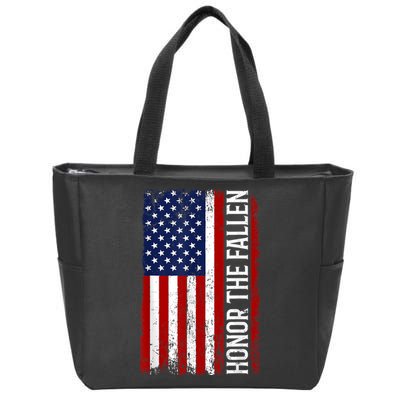 Memorial Day Honor And Remember The Fallen Zip Tote Bag