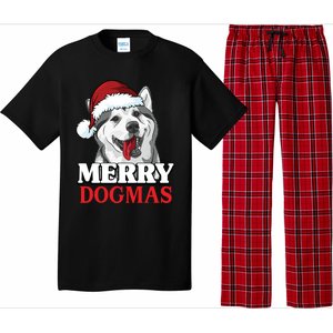 Merry Dogmas Husky Dog Christmas Gift Pajama Set