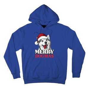 Merry Dogmas Husky Dog Christmas Gift Hoodie