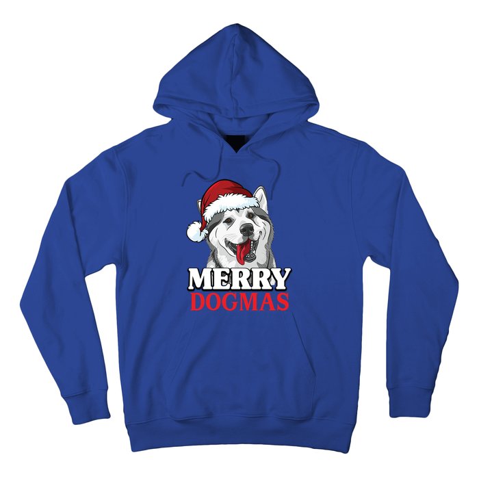 Merry Dogmas Husky Dog Christmas Gift Hoodie