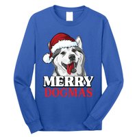 Merry Dogmas Husky Dog Christmas Gift Long Sleeve Shirt