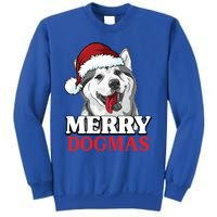 Merry Dogmas Husky Dog Christmas Gift Sweatshirt