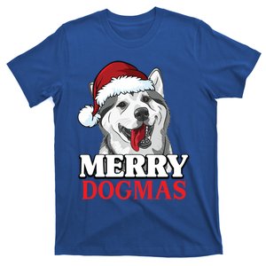 Merry Dogmas Husky Dog Christmas Gift T-Shirt