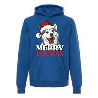 Merry Dogmas Husky Dog Christmas Gift Premium Hoodie