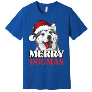 Merry Dogmas Husky Dog Christmas Gift Premium T-Shirt