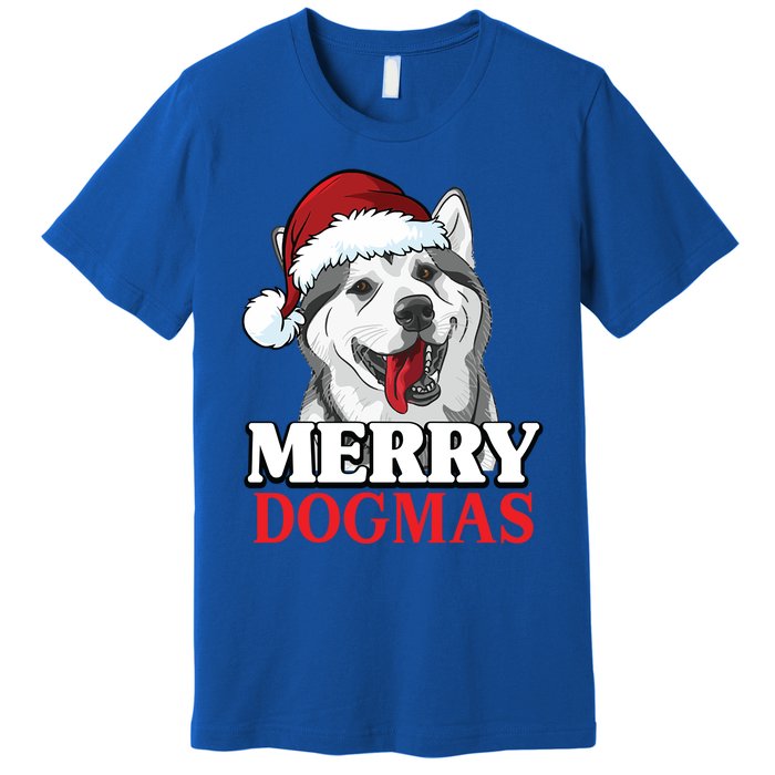 Merry Dogmas Husky Dog Christmas Gift Premium T-Shirt