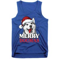 Merry Dogmas Husky Dog Christmas Gift Tank Top