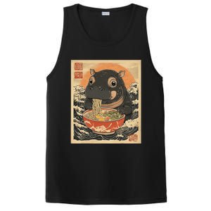 Moo Deng Hippo Eat Ramen For Japanese Style PosiCharge Competitor Tank