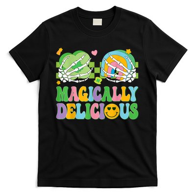 Magically Delicious Hippie St Patrick's Day Skeleton Charms T-Shirt
