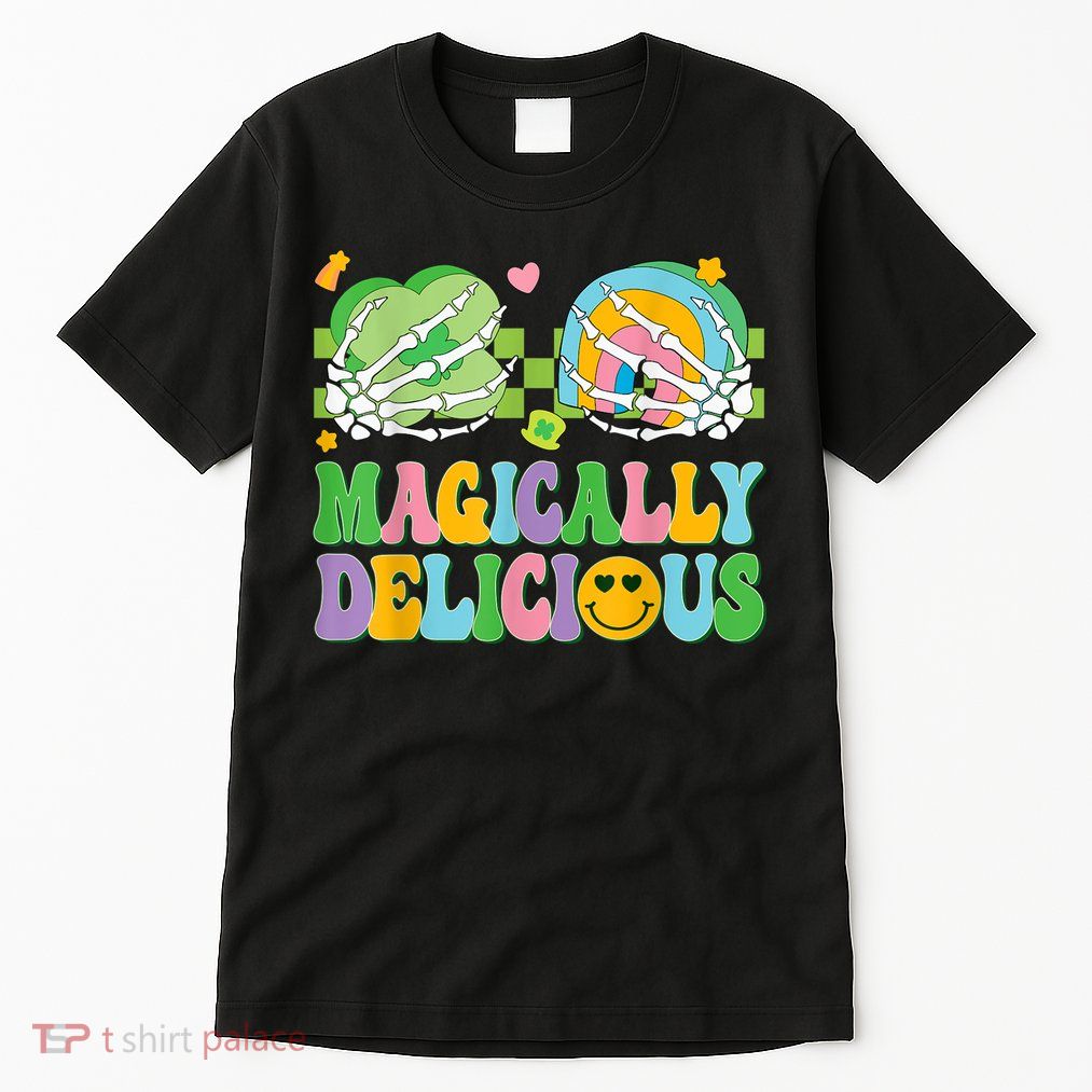 Magically Delicious Hippie St Patrick's Day Skeleton Charms Tall T-Shirt