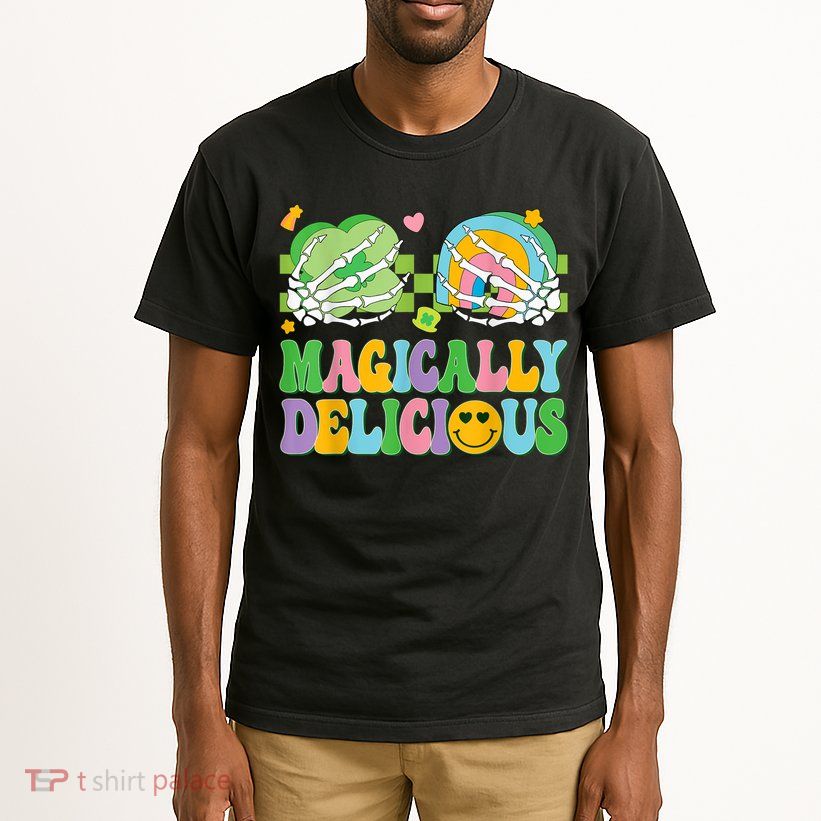 Magically Delicious Hippie St Patrick's Day Skeleton Charms Tall T-Shirt